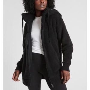 Black Athleta Sherpa Jacket